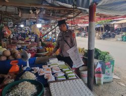 Cegah Guantibmas, Polisi Tingkatkan Patroli dan Pantau Ketersedian Bahan Pokok di Pasar Inpres Lhokseumawe