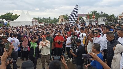 Ribuan Warga Tumpah Ruah, Jalan Santai Warnai Penutupan Milad ke-800 Samudera Pasai