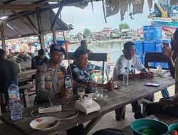 Cegah Premanisme, Sat Polairud Polres Lhokseumawe Sambangi Nelayan di PPI Pusong Lama