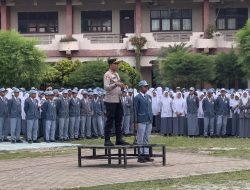 Polisi Sampaikan Pesan Kamtibmas kepada Pelajar SMA Negeri 1 Lhokseumawe