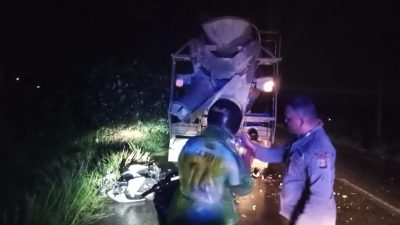 Polisi Imbau Pengendara Waspada Saat Hujan Usai Laka di Jalan Elak Nisam