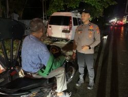 Patroli Tengah Malam, Polsek Muara Dua Sambangi Lokasi Warga Berkumpul