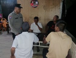 Patroli Malam, Polsek Meurah Mulia Sosialisasikan Pencegahan Karhutla kepada Warga