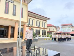 Wakapolres Lhokseumawe Pimpin Apel Siaga, Personel Disiapkan Antisipasi Guantibmas Pilchiksung