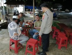 Patroli Malam, Polsek Meurah Mulia Ingatkan Warga Waspadai Karhutla