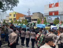 Polisi Kawal Aksi HMI di DPRK Lhokseumawe, Penyampaian Aspirasi Berlangsung Kondusif