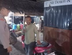 Patroli Malam, Polsek Meurah Mulia Imbau Warga Cegah Karhutla