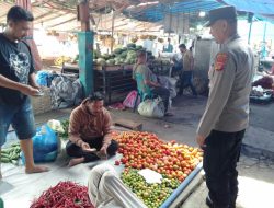 Patroli Dialogis Polsek Muara Satu Sasar Pasar Tradisional, Cegah Gangguan Kamtibmas