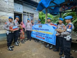 Sambut Hari Jadi Propam ke-24, Sipropam Polres Lhokseumawe Salurkan Bansos kepada Warga Kurang Mampu