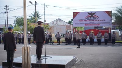 Polres Lhokseumawe Gelar Upacara Hari Kesaktian Pancasila, Teguhkan Nilai-Nilai Pancasila dalam Pelaksanaan Tugas