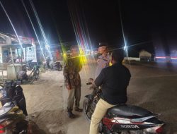 Patroli Malam, Polsek Meurah Mulia Sambangi Warkop dan Tempat Keramaian Cegah Guantibmas