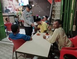 Patroli Malam, Polsek Meurah Mulia Sosialisasikan Pencegahan Karhutla