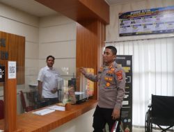 Pastikan Pelayanan Tetap Prima, Kapolres Lhokseumawe Sidak Ruang Pelayanan Kepolisian