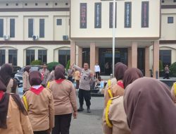 Sat Binmas Polres Lhokseumawe Bekali Calon Saka Bhayangkara Materi TPTKP dan PPB