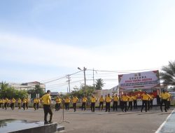 Polres Lhokseumawe Olahraga Rutin, Jaga Kebugaran dan Kekompakan Personel
