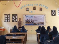 Polsek Sawang Sosialisasikan Penerimaan Siswa SMA Kemala Taruna Bhayangkara kepada Pelajar SMPN 2 Sawang