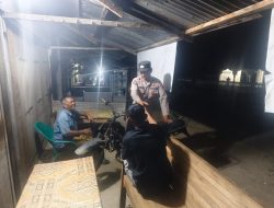 Polsek Meurah Mulia Patroli Malam, Imbau Warga Cegah Karhutla dan Jaga Kamtibmas