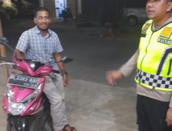 Polsek Kuta Makmur Gencarkan Patroli Malam, Imbau Warga Cegah Karhutla