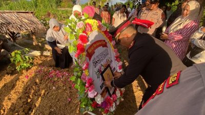 Wakapolres Lhokseumawe Pimpin Upacara Pemakaman Aipda Solka Prijon