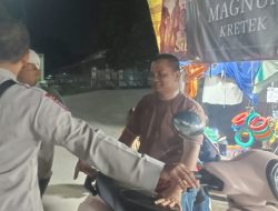 Polsek Kuta Makmur Sosialisasikan Pencegahan Karhutla Saat Patroli Malam, Wujudkan Kamtibmas Kondusif