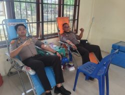 Sambut HUT Brimob ke-81, Polres Lhokseumawe Berpartisipasi dalam Donor Darah untuk Kemanusiaan