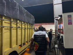 Cegah Penyelewengan BBM Subsidi, Satreskrim Polres Lhokseumawe Sidak SPBU