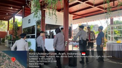 Sat Pamobvit Polres Lhokseumawe Tingkatkan Pengamanan Objek Wisata, Antisipasi Gangguan Kamtibmas