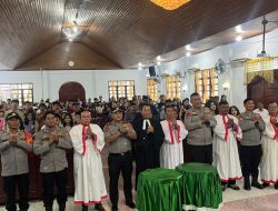 Program Prioritas Kapolri, Polres Lhokseumawe Gelar Minggu Kasih Bersama Jemaat HKBP