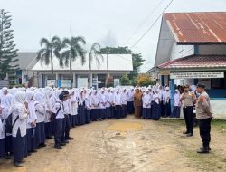 Operasi Patuh Seulawah, Polsek Blang Mangat Edukasi Pelajar SMPN 11 tentang Keselamatan Berlalu Lintas